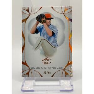 2024 Leaf Trinity Bubba Chandler Bronze Parallel 23/49 SP Pittsburgh Pirates